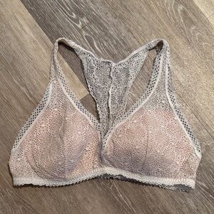Victoria's Secret Lace Bralette in Cream and White